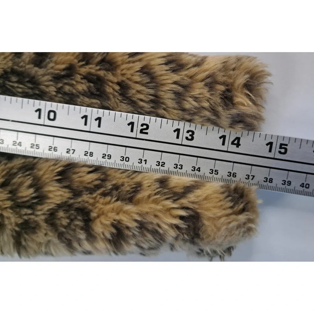 Gymboree 2006 GLAMOUR‎ KITTY Leopard Faux Fur Coat Jacket Girls 7